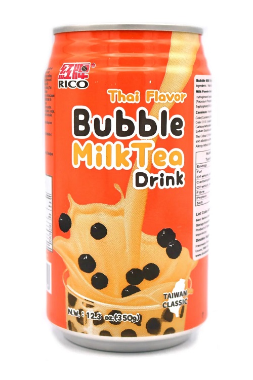 Bubble Milk Tea Drink gusto Thai Tea - RICO 350ml.